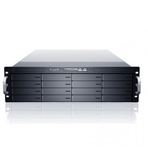 Black Sans Digital EliteNAS EN316W+BXE 3U 16 Bay Windows Storage Server 2008 NAS + iSCSI Hardware RAID 60 Rackmount Server