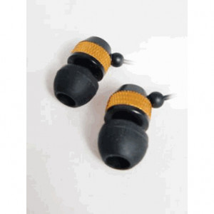 Rocksoul ER101 3.5mm Isolating Stereo Ear Phone For iPod, iPhone, MP3, PC, Color: Black and Gold, Model: ER101081BG