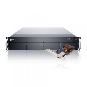 Sans Digital EliteRAID 2U 8 Bay 6G SATA RAID 5/50/6 PCIe 2.0 x8 Rackmount ER208PS+BHP