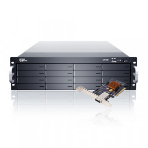 Sans Digital EliteRAID 3U 16 Bay 6G SATA RAID 5/50/6 PCIe 2.0 x8 Rackmount ER316PS+BSHP