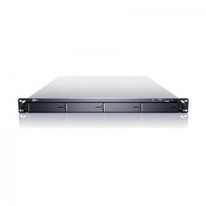Black Sans Digital EliteSTOR ES104T+B 1U 4 Bay Rackmount SATA to eSATA (x4) JBOD Storage.