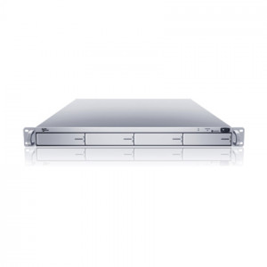 Silver Sans Digital EliteSTOR ES104T+ 1U 4 Bay Rackmount SATA to eSATA (x4) JBOD Storage.