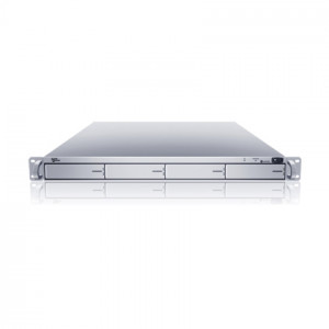 Silver Sans Digital EliteSTOR ES104T+ 1U 4 Bay Rackmount SATA to eSATA (x4) JBOD Storage.