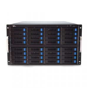 Sans Digital EliteSTOR ES632X12HP 6U 32 Bays 12G SAS/SATA to 12G Expander with 12G PCIe 3.0 RAID 6 Controller.