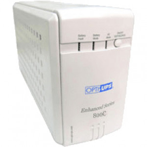 OPTI-UPS Enhanced Series, 800VA/480W UPS, w/Surge Protection, Model: ES800C.