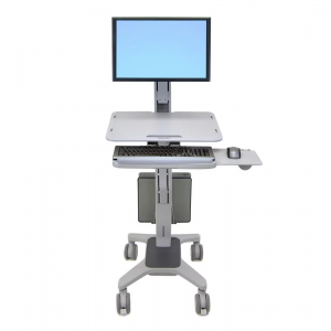 Ergotron WorkFit-C Single LD Sit-Stand Workstation - Grey