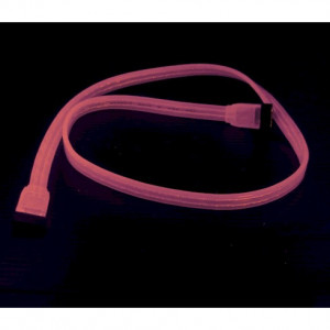 Red FlaxiGlow UV Reactive 50cm SATA Cable 