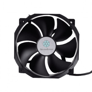 Black SilverStone 140mm 12V DC Dual Ball Bearing Case Fan, Adjustable Dual Mode Operation, 42.8-171CFM