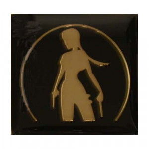 Embossed Copper Case Badges - Lara