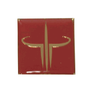 Embossed Copper Case Badges - Quake III - Red