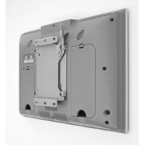 Silver Metallic Chief Small Flat Panel Display Mounts, Static Wall Mount Q2 Mounting System, Model: FSM-4100.