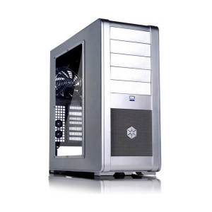 Silver SilverStone FT-01-SW Aluminum ATX Mid-Tower Uni-body Computer Case