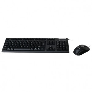 Black Iogear Slim Keyboard and Optical Mouse Combo