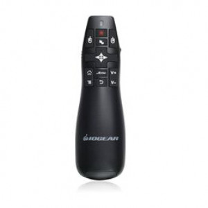 Iogear Red Point Pro 2.4GHz Gyroscopic Presentation Mouse with Laser Pointer, P/N: GME430R.