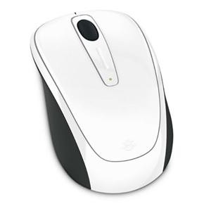 White Microsoft USB BlueTrack Wireless Mobile Mouse 3500