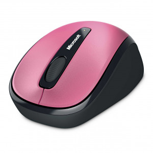 Magenta Pink Microsoft Wireless Mobile Mouse 3500 Limited Edition, BlueTrack, 1000DPI, 3x Button, Model: GMF-00278.