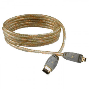 GoldX 24 Karat Quality FireWire IEEE 1394 Cable, 6Pin to 6Pin, 6ft