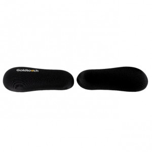 Black Goldtouch Gel Wrist Rests with Lycra Cover, Model: GT7-0017.