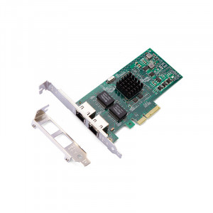 HiRO H50312 Intel I350 PCI-E 4x Dual Port 2x Gigabit Ethernet Server Adapter.