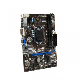 MSI H81M-P33 Socket H3 m-ATX Motherboard, Intel H81 Express Chipset, Supports Intel 4th Generation Core i7 LGA1150 Socket CPUs, Dual DDR3 1600, SATA III, Gigabit LAN, DVI and USB3.0