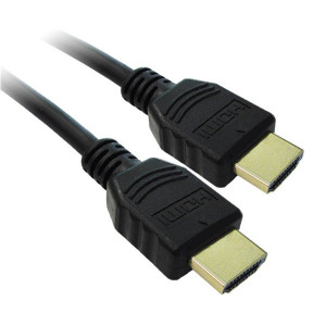 25-Foot High Speed HDMI Cable with Ethernet 3D Support, Male to Male, 28AWG, Gold Plated, Black