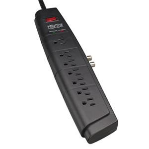 Tripp Lite HT706TV Home/Business Theater Surge Suppressor, 7 Outlet, 6 ft. Corded Strip, 1500 Joules