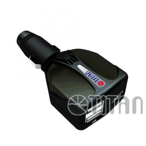 Black Titan HW-25EC Series 5Amp 3 USB Ports Car Power Charger, P/N: HW-25EC-BG