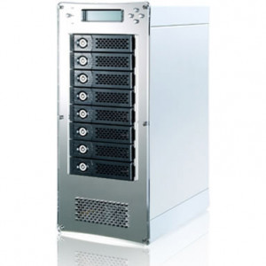 iStarUSA iAGE820-iSCSI 8-Bay iSCSI RAID Tower External Storage Enclosure, Dual Port iSCSI Gigabit Et