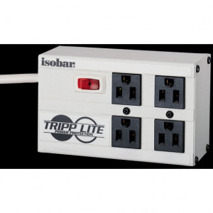 Tripp Lite Isobar 4 Computer Surge Suppressor, 4 Outlets, 6 Foot AC Line Cord