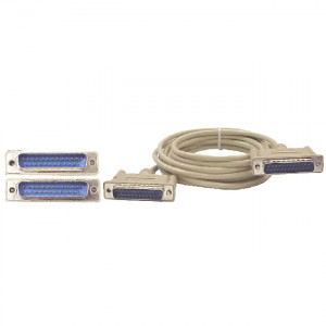 15-Foot Computer Printer Switchbox Cable, IEEE 1284 Compliant, DB25 Male-to-DB25 Male