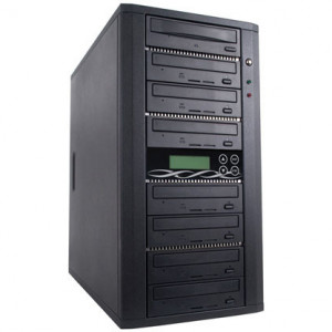 Black ILY SpartanPro 1 to 7 CD/DVD Duplication System, w/ 20x Pioneer Drive, 160GB HDD, USB 2.0, Mod