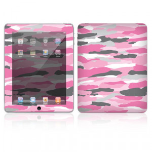 DecalSkin Apple iPad Skin - Pink Camo, Made out of Vinyl, P/N: IPD-BZ13.