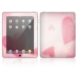 Decal Skin Apple iPad Skin - Glitter Heart, Made out of Vinyl, P/N: IPD-LP4.