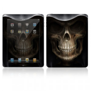 Decal Skin Apple iPad Skin - Skull Dark Lord, Made out of Vinyl, P/N: IPD-XM3.
