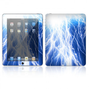 Decal Skin Apple iPad Skin - Lightning, Made out of Vinyl, P/N: IPD-Z16.