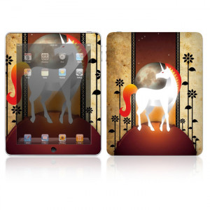 Decal Skin Apple iPad Skin - Unicorn, Made out of Vinyl, P/N: IPD-Z25.