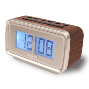 Spectra Jensen AM/FM Dual Alarm Clock with Digital Retro Flip Display, Dimmer Control, Model: JCR-232