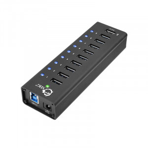 SIIG JU-H90011-S1 USB 3.0 9-Port Hub + 1-Port 2.1A Charging