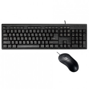 Logisys Enhanced USB Keyboard and Optical Mouse Combo, 800dpi, Scroll Wheel, Model: KBMS202BK
