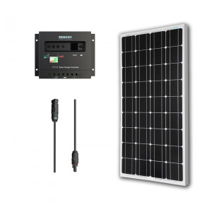 Renogy KIT-BUNDLE100D 100W Monocrystalline Bundle: 100W Monocrystalline Solar Panel + PWM 30A Charge