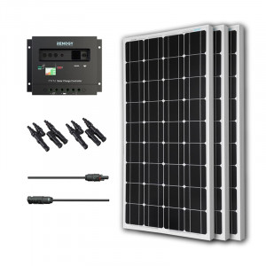 Renogy KIT-BUNDLE300D 300W Monocrystalline Bundle: 3X 100W Monocrystalline Solar Panels + PWM 30A Ch