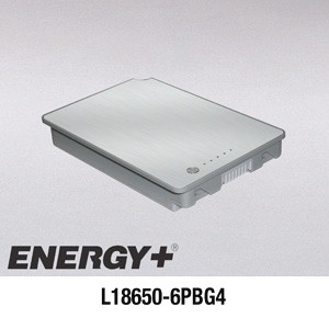 Replacement Intelligent 6 Cell Li-Ion Battery for Apple PowerBook G4 15-inch Aluminum Series Laptop/Notebook Computers. Model: L18650-6PBG4.