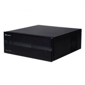 Black Silverstone Aluminum/ Steel SST-LC10B-E-USB3.0 ATX Media Center/ HTPC Case