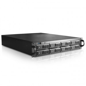 iStarUSA M-280-MATX 2U 3.5in 8-Bay Trayless Storage Server Rackmount Chassis