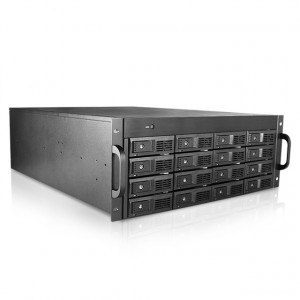 iStarUSA M-4160-JB 4U 3.5in 16-Bay Trayless JBOD Storage Rackmount Chassis