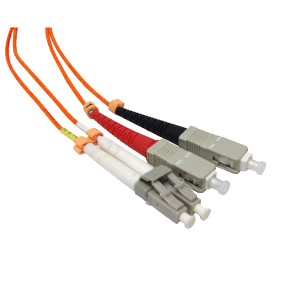 2 Meter (6.56 feet) LC-SC Multimode Duplex Fiber Patch Cable