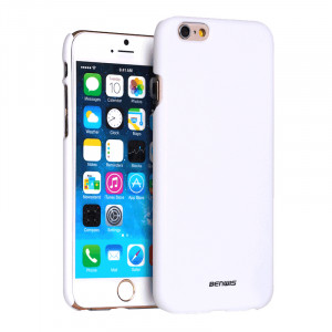 Benwis Metallic White Hard Case for iPhone 6 (4.7in), Perfectly Fit the Phone