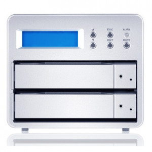 Sans Digital MobileNAS 2 Bay RAID0 / RAID1 NAS Server MN2LP. w/ LCD.