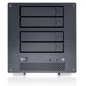 Sans Digital MobileNAS NAS + iSCSI 4-Bay Network Storage Server Tower