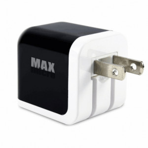 Max-Micro HOOK 10W Dual Ports AC to USB Wall Charger (Black)